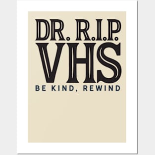 Dr. RIP VHS Logo Type Transparent Posters and Art